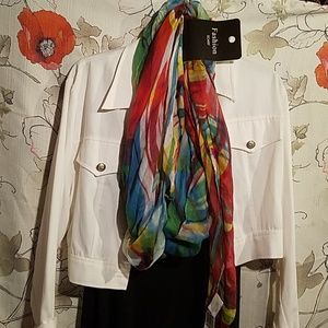 Fashion Scarf NWT colorful 100% polyester